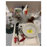 S&P SHAKERS, PYREX MEASURING CUP, SPOON REST,