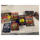 GROUP OF NASCAR & DIECAST CARS ON CARDS