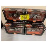 4 DIECAST MAISTO MOTORCYCLES