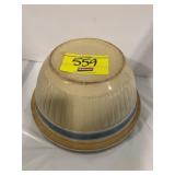 ANTIQUE BLUE BAND CROCK BOWL