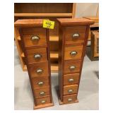 PAIR OF 6-DRAWER MEDIA CABINETS