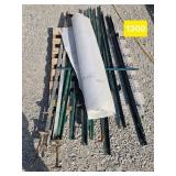 T-POSTS, LARGE CLAMPS, SHELVING