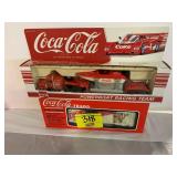 2 COKE BOXED DIECAST CAR SETS