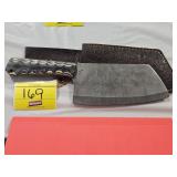 HANDMADE KNIFE WITH APPROX 7' DAMASCUS BLADE AND