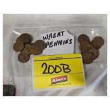 (20) WHEAT PENNIES