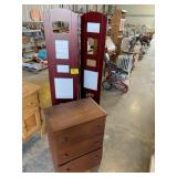 3-DRAWER NIGHT STAND, PICTURE FRAME ROOM DIVIDER
