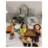 SUPERMAN PLATE, MR PEANUT S&P SHAKERS, RAGGEDY