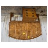 WOODEN HEADBOARD, WOODEN NIGHT STAND