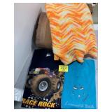 1980'S TSHIRTS, ORANGE CREAM AFGHAN, BLANKET