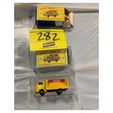 2 VINTAGE BOXED MATCHBOX LESNEY COKE TRUCKS