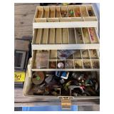 2 TACKLES BOXES W/ SOME FISHING TACKLE