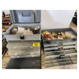 2 TACKLES BOXES W/ SOME FISHING TACKLE