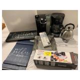 KEURIG MACHINE, COFFEE POT, TEAPOT, MANDOLINE