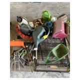 WATERING CANS, BIRD HOUSES, MOLE TRAPS, METAL