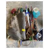 PALLET OF LONG HANDLE TOOLS