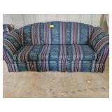 GREEN LEAF THEMED UPHOLSTERED COUCH