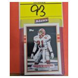 1989 TOPPS TRADED 30T, DEION SANDERS, ROOKIE,
