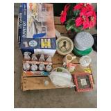 BUFFET SET, PEPSI BOTTLES, CHRISTMAS COOKIE TINS