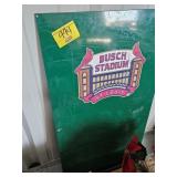 METAL BUSCH STADIUM SIGN