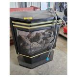 VINTAGE METAL FIREPLACE INSERT