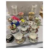 HULL VASES, TEACUPS & SAUCERS OF ALL STYLES, MILK