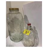 WINE JUG, OVERSIZE MASON JAR