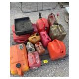 PALLET OF GAS CANS OF ALL KINDS