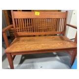 46' LONG WOODEN BENCH