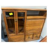 56' TALL ROLL-FRONT ENTERTAINMENT CENTER