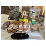 LADIES SHOES, BEAD DISPLAY, MINI FIGURINES