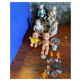 KEWPIE DOLLS, FIGURINES, MINI FIGURES, ETC