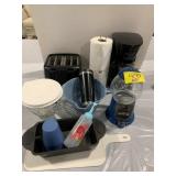 PAMPERED CHEF MEASURING BOWL, COFFEE POT,