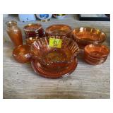 GROUP OF CARNIVAL GLASS