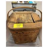 ANTIQUE ROGERS GROCERIES BASKET