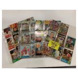 8 SHEETS OF 1960'S BASEBALL CARDS