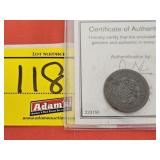 1851 LARGE ONE CENT PIECE