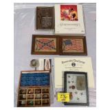 PRESSED PENNY COLLECTION, DIXIE & AMERICAN FLAG
