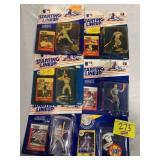 6 STARTING LINEUP FIGURES ON CARDS