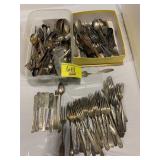 LARGE GROUP OF SILVERPLATE FLATWARE OF ALL KINDS