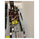 WATCHES, MEN'S JEWELRY, STERLING MARKED BOOKMARK,