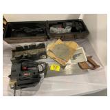 MITER BOX, SANDER-POLISHER IN CASE, SAW, SEARS
