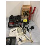 SHEET PAD SANDER, DREMEL TOOL SET IN CASE, SHARP