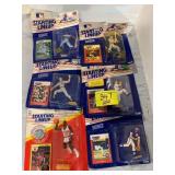 6 STARTING LINEUP FIGURES ON CARDS - 1991 MICHAEL