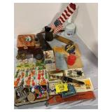 BRASS DOG & KNIFE, ANNIE STICKERS, NOISE MAKER,