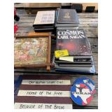 NEEDLEPOINT VICTORIAN COUPLE, BOOKS, TEXAS