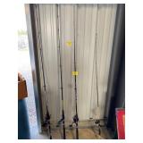 4 FISHING RODS & REELS OF ALL BRANDS