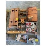 WOODEN HEART Dï¿½COR, CHRISTMAS Dï¿½COR, WOODEN