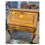 DROP-FRONT WOODEN SECRETARY DESK