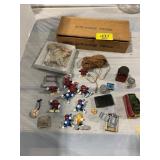 CALIFORNIA RAISINS FIGURES, ANTIQUE BISQUE DOLL,