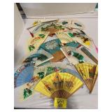 GROUP OF ASIAN & NOVELTY FANS OF ALL KINDS